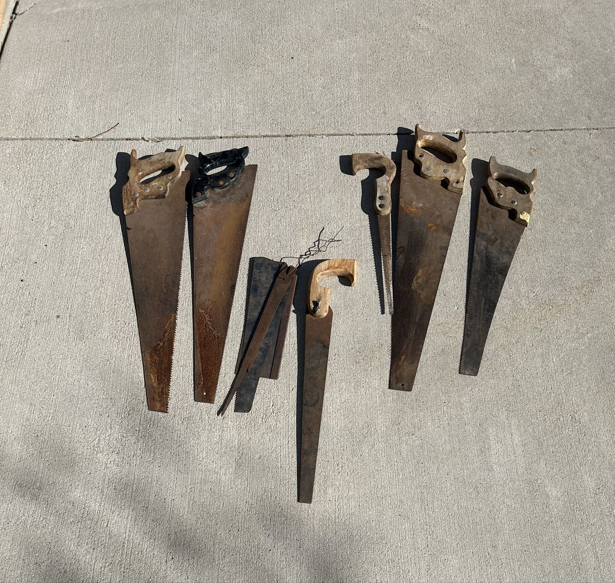 Various saws.