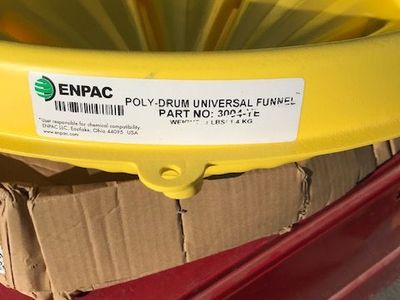 Car repair 55 gallon drum oil funnel and dolly system