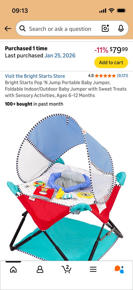 Pop And Jump Baby Activity Center