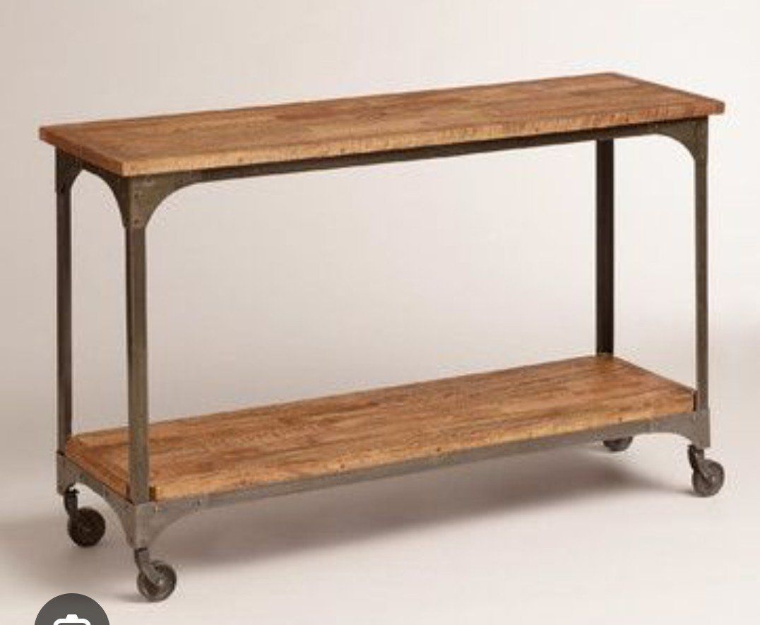 Aiden Wood and Metal Console Table