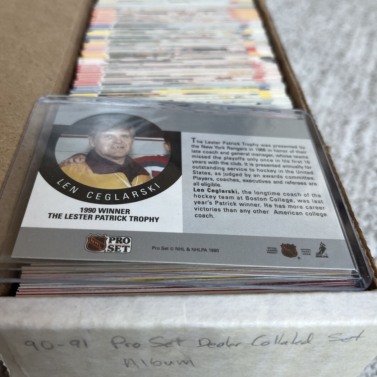 1990 Pro Set Hockey 705 Set Gretzky Card