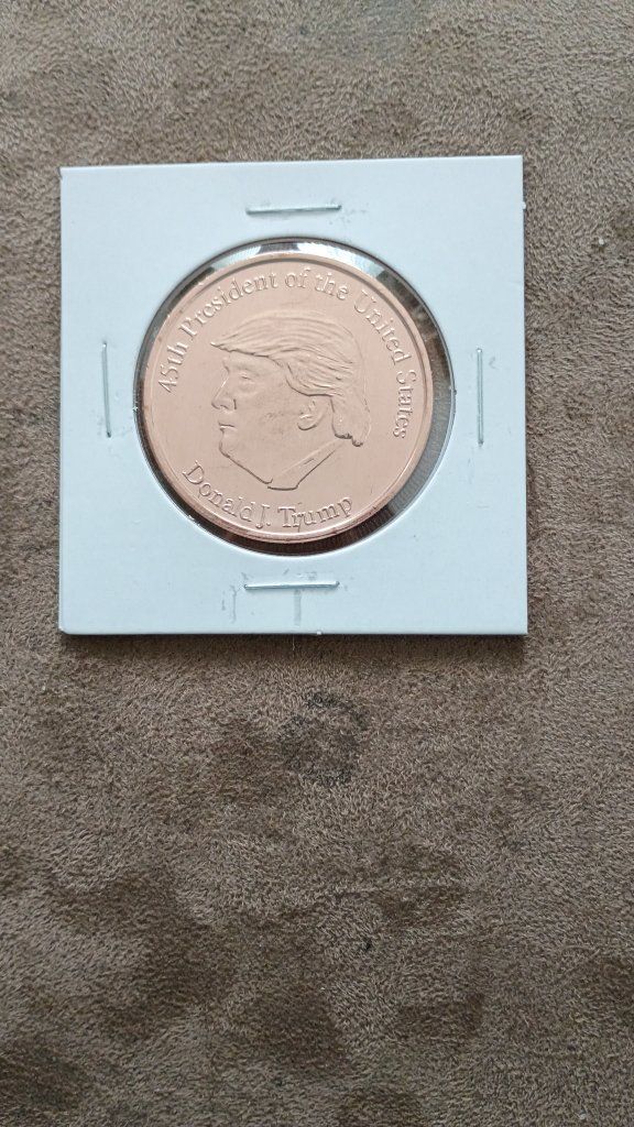 Donald J. Trump 45th President Commemorative Coin - Copper Finish Political Collectible