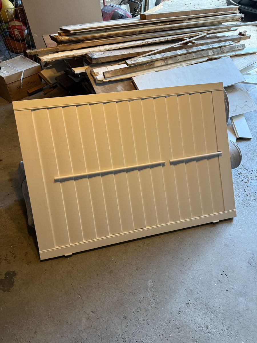 White Louvered Window Shutters - One Panel