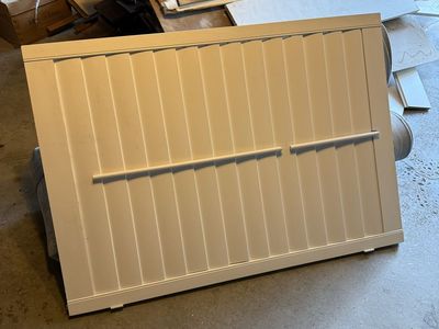 White Louvered Window Shutters - One Panel