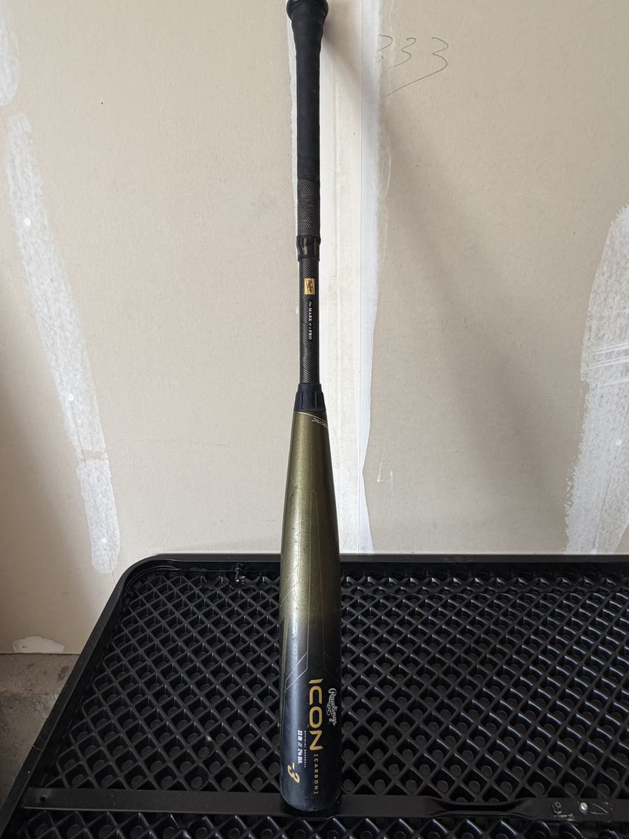 Rawlings Icon -3 BBCOR 33” Carbon Baseball Bat