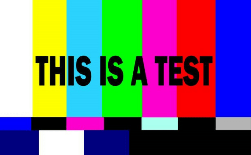 THIS IS A TEST - Color Bar Test Pattern