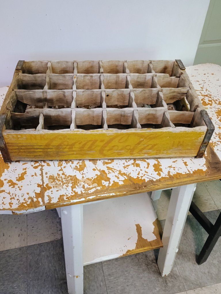 Coca Cola wood crate.