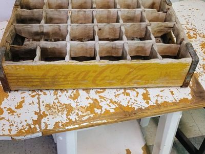 Coca Cola wood crate.