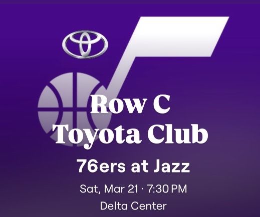 Utah Jazz v Bucks & 76ers Row C Toyota Club