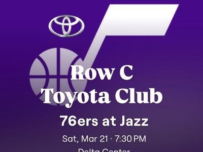 Utah Jazz v Bucks & 76ers Row C Toyota Club