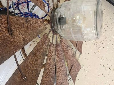 $20 each Farmhouse & Home Chandelier Lighting Fixtures with Mason Jar and Windmill Accents