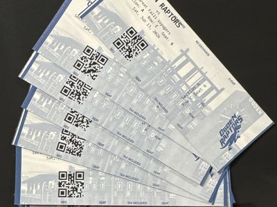 Raptor baseball tickets 8 total 3rd row first base
