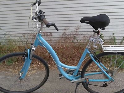 Excellent Trek 21 speed step through cruiser bike. Biggest frame there is.