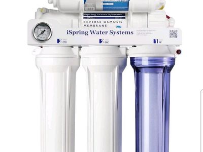 iSpring 5-Stage Reverse Osmosis Water Filtration System with Deionization