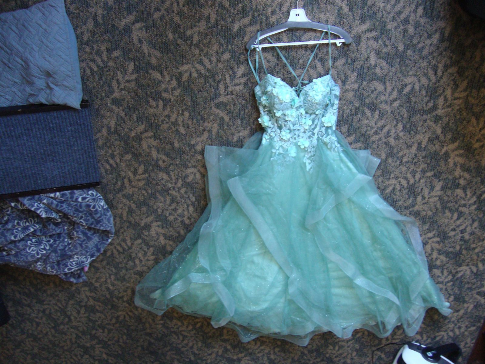 Royal Queen Collection Formal Dress Sz 12 Mint Green Prom Sweet 16 Quinceanera