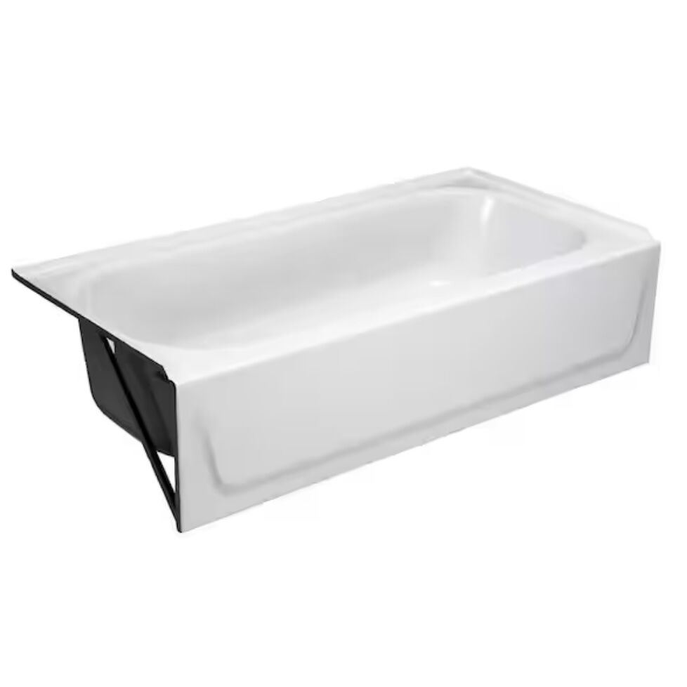 Bootz Industries Aloha NexTile 60 in. L x 30 in. W x 75 in. Alcove Bathtub