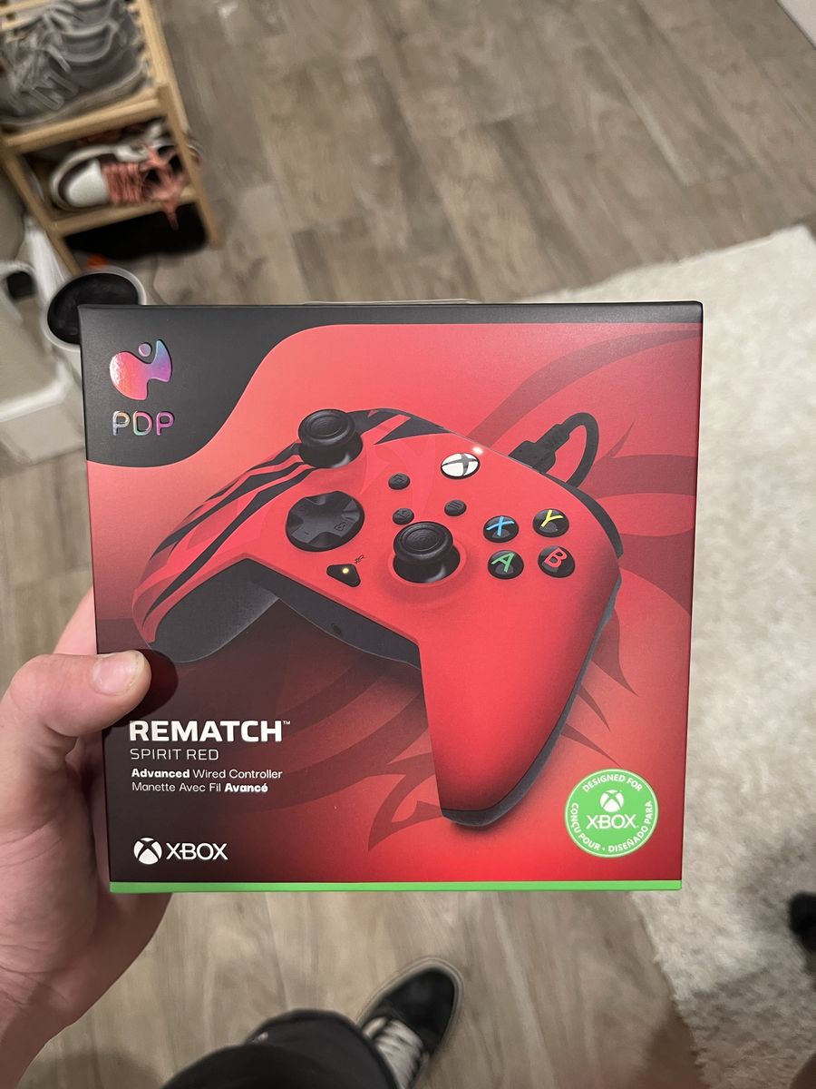 PDP Rematch Spirit Red Advanced Wired Controller for Xbox Series X|S Xbox One and PC