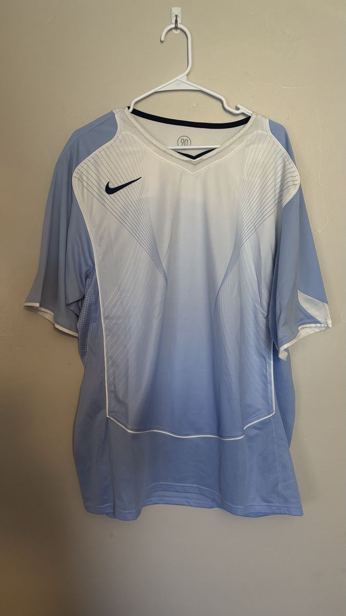 Nike Total 90 T90 Dri-FIT Soccer Jersey Light Blue White XXL