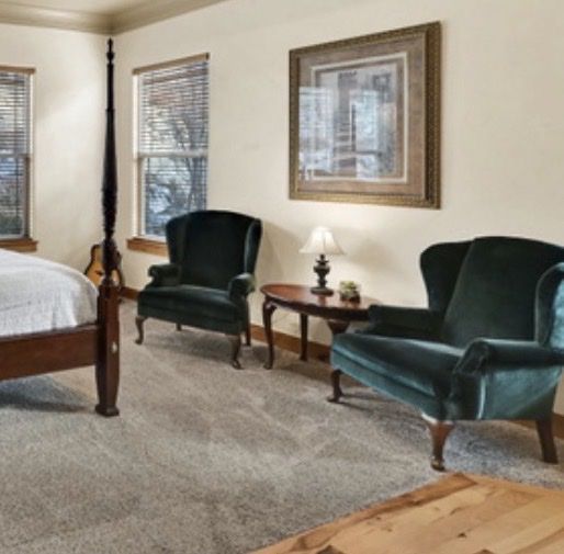 Wingback arm chairs