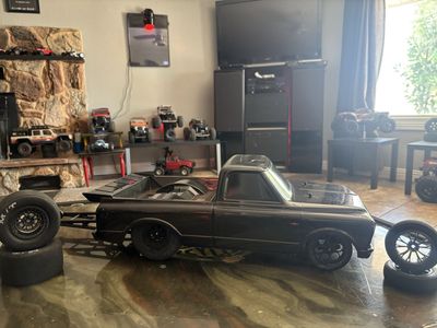 Two Traxxas Drag Slash