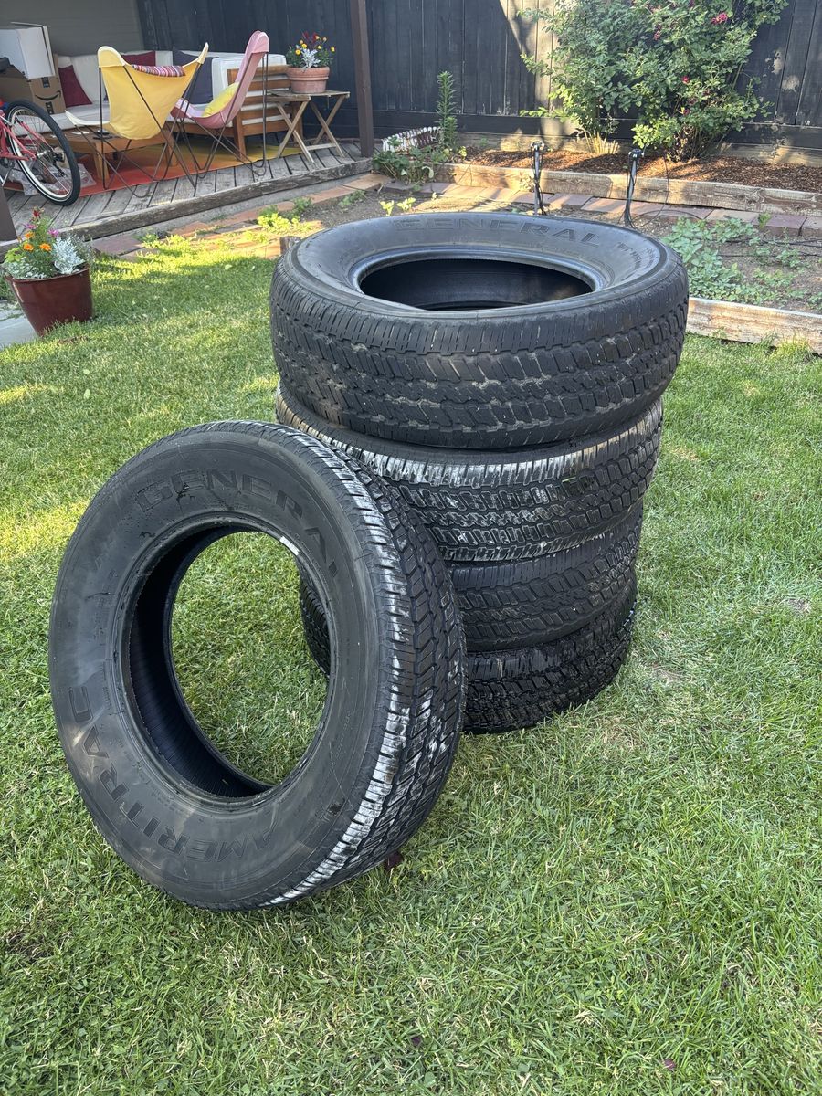 Set of 5 General Grabber A/T2 Tires - P245/70R15 - All-Terrain Truck/SUV Tires OBO