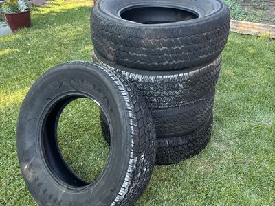 Set of 5 General Grabber A/T2 Tires - P245/70R15 - All-Terrain Truck/SUV Tires OBO