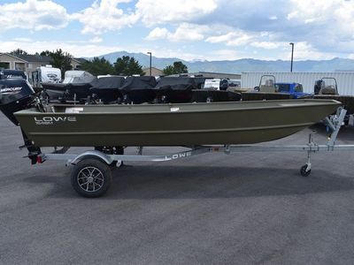 2025 Lowe 1648M Jon With 25HP Mercury Engine With Console and Trailer