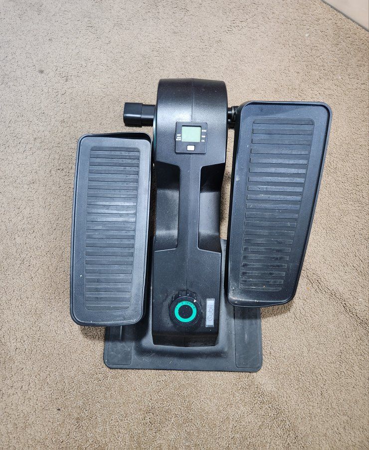 Cubii Compact Under-Desk Elliptical Trainer - Black, Digital Monitor, Adjustable Resistance
