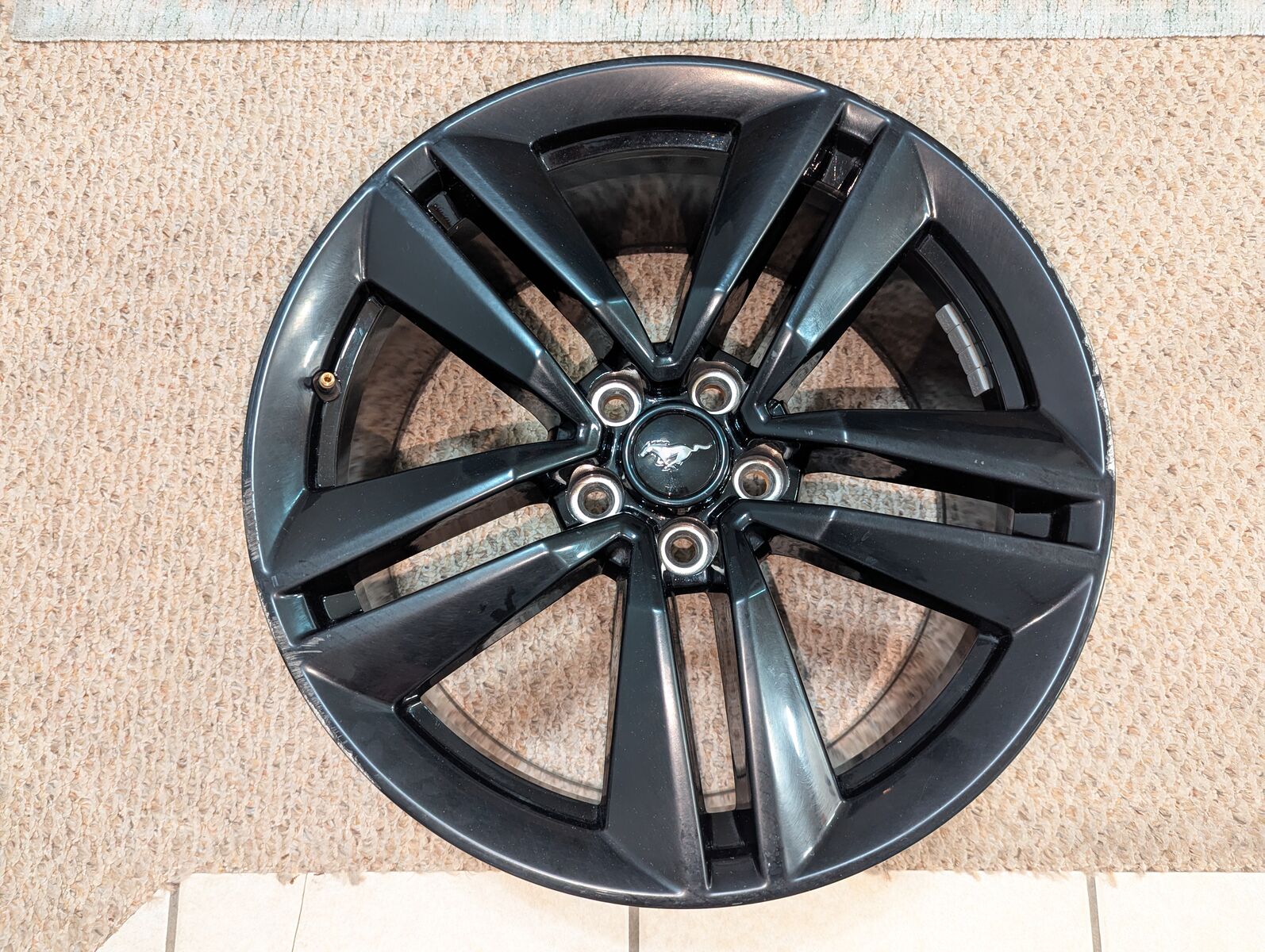 Ford Mustang Wheels Black 19x9.0 Set 4 Plus Caps, Lugs & Locks 2015-2016-2017