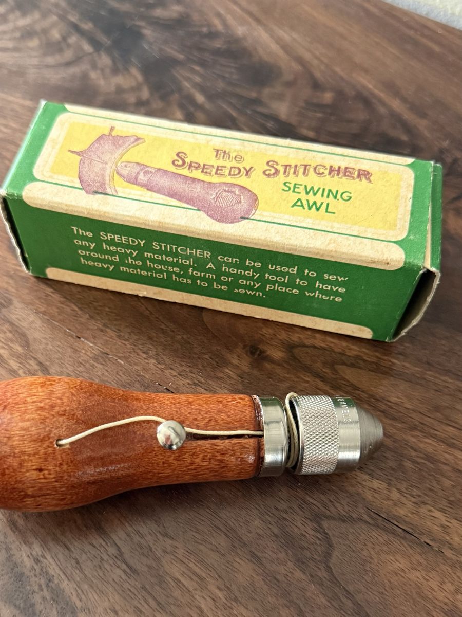 The Speedy Stitcher antique Sewing Awl