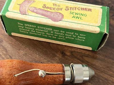 The Speedy Stitcher antique Sewing Awl