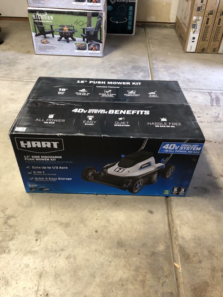 New Hart 40 V Lawn Mower