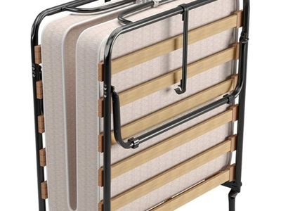 Giantex Folding Bed Rollaway Guest Bed with 4 Inch Mattress