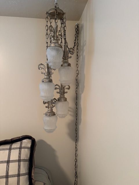 vintage multi-tier hanging chandelier,