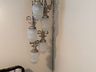 vintage multi-tier hanging chandelier,