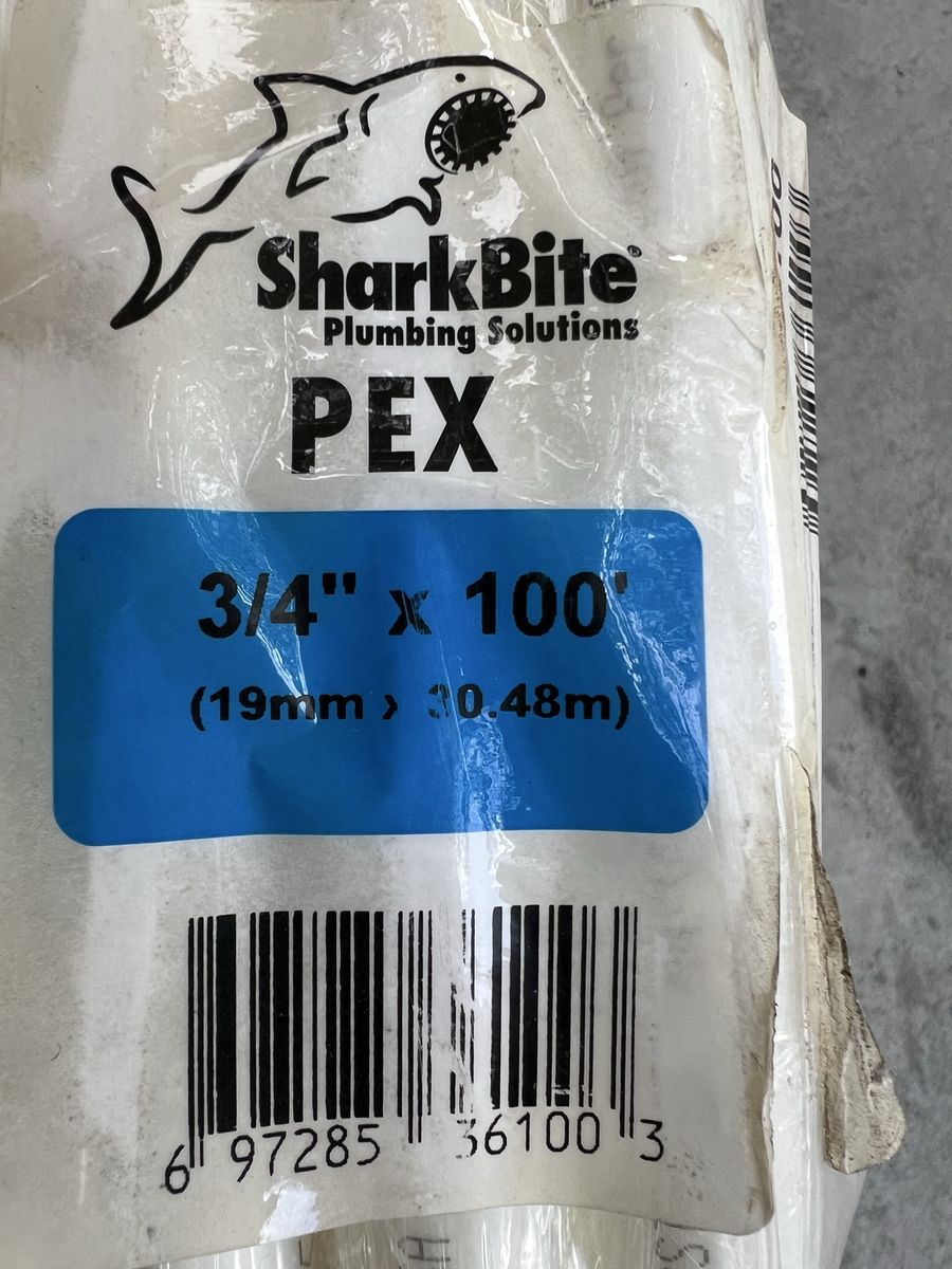 3/4" Pex approx 50'
