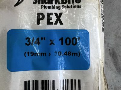 3/4" Pex approx 50'