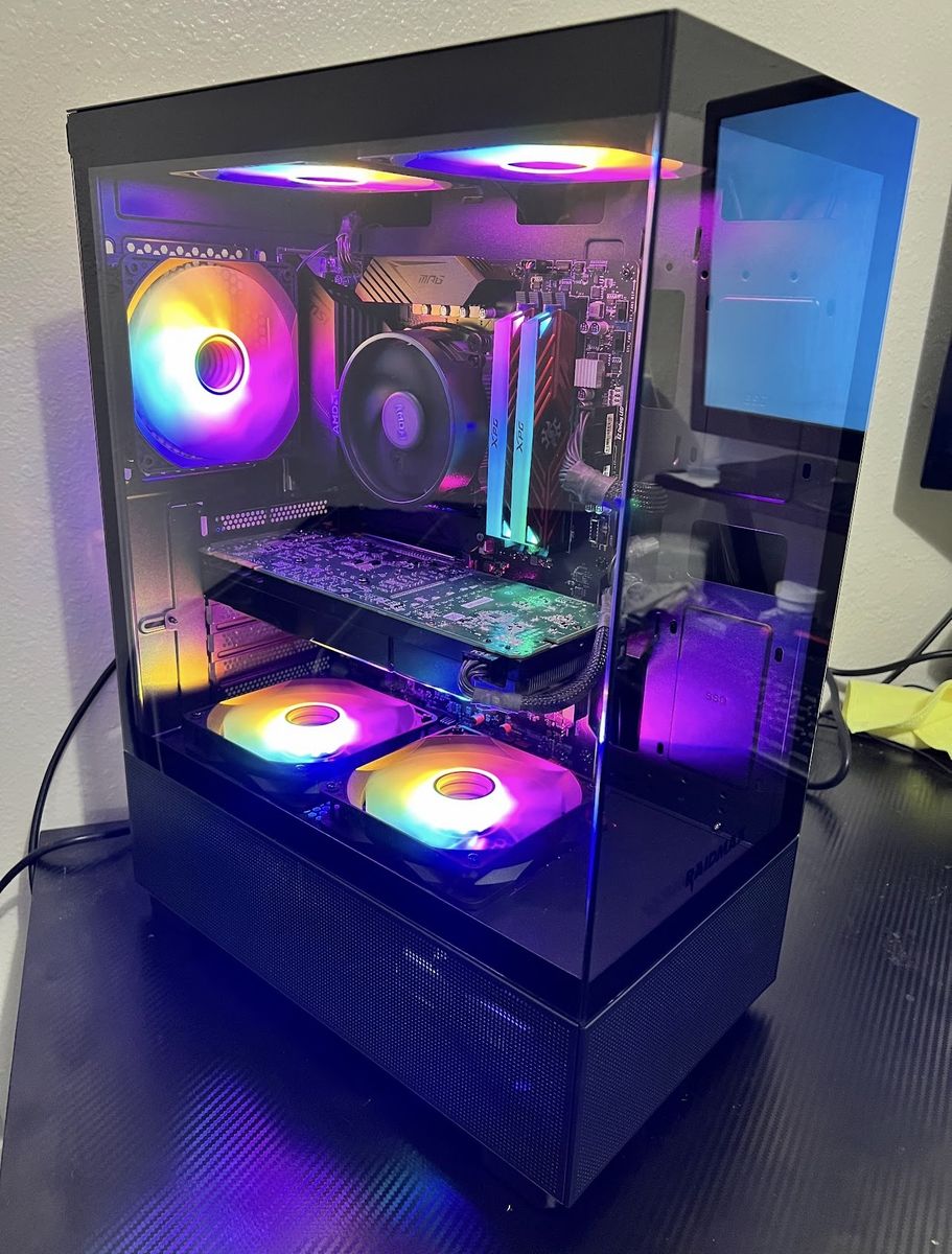 Gaming pc - ryzen 5600x, 16gb ddr4, rtx 3070, 512gb ssd, gaming monitor, keyboard, mouse, gaming hesdset