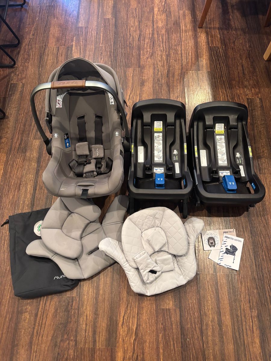 Nuna Pipa Lite LX Infant Car Seat  +Plus two bases