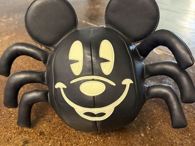 Loungefly Stitch Shoppe Mickey Spider Crossbody Bag Halloween Glow-in-Dark Disney