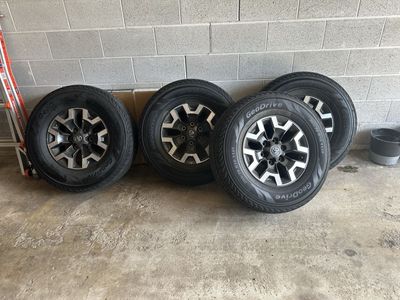 Toyota Tacoma 16-inch Rims with 265/70 R16 112T Tires (Set of 4)