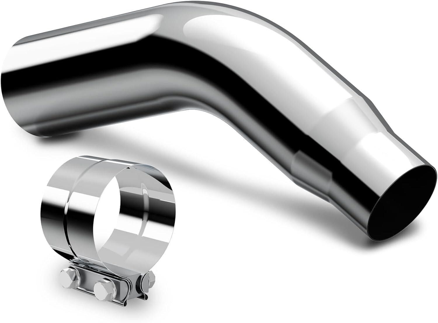 4" Turn Down Diesel Exhaust Tip with Clamp
