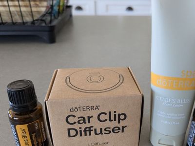Doterra oil, lotion, and car clip diffuser set, new