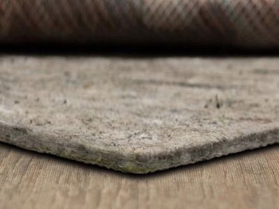 Mohawk Home 12'x15' Dual Surface Grey Felted Reversible Pet Proof Non-Slip Rug Pad. Firm.