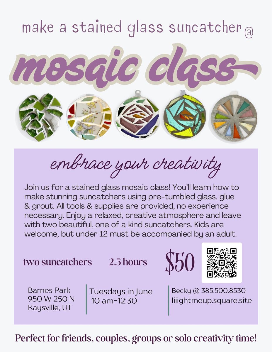 Suncatcher making event