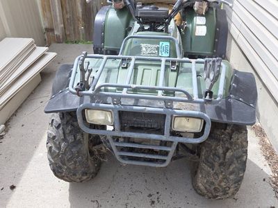 2000 Kawasaki Bayou 300 4x4 ATV Quad with Cargo Bags non running
