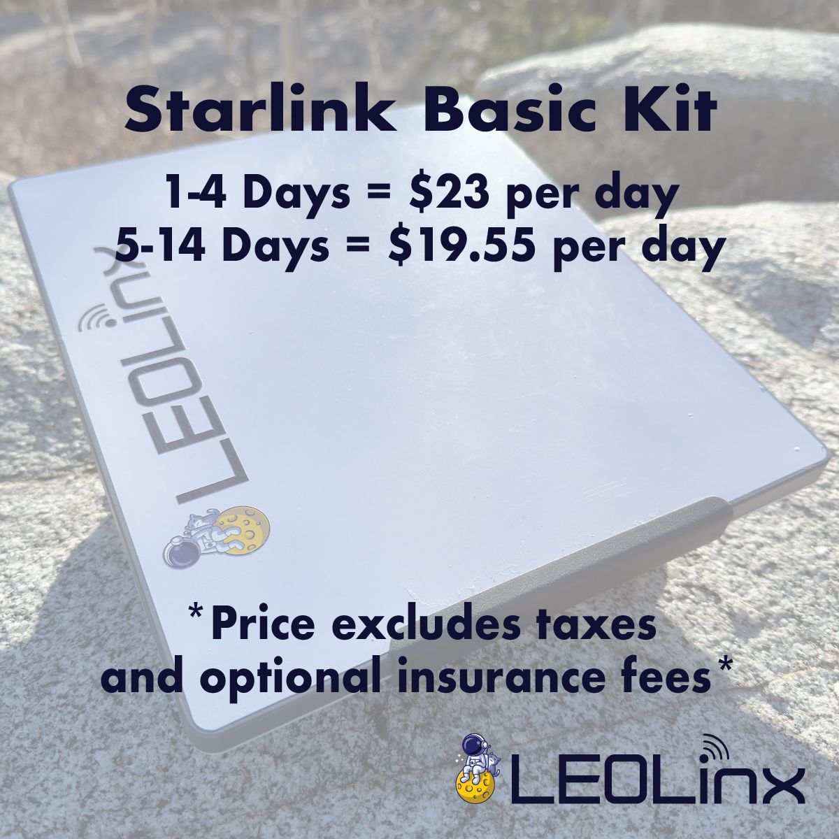 Starlink Mini Kit Rental - Unlimited Data - Starting at $23 Per Day