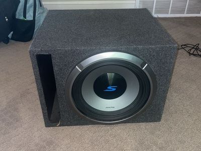 Alpine 12 Type-S Subwoofer In Ported Box -tested