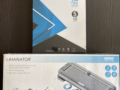 9-Inch Laminator Machine with 100 pack sheets