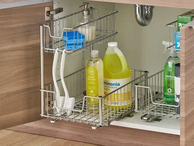 Brand new TRINITY Wire Undersink Organizer with Slide.